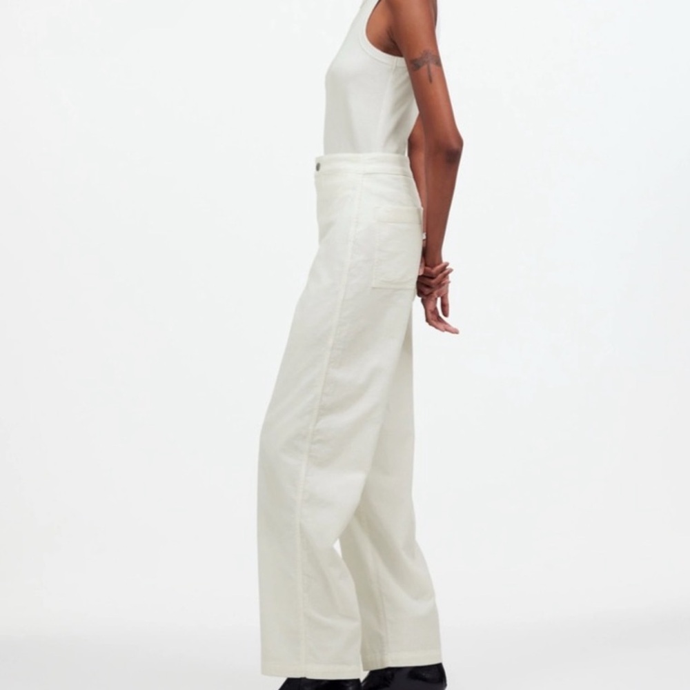 Madewell NWT The Emmett Wide Leg Pant in Corduroy. Welt Pocket Edition Size 25 - Picture 3 of 16
